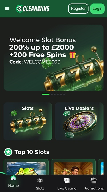 Cleanwins Casino mobile